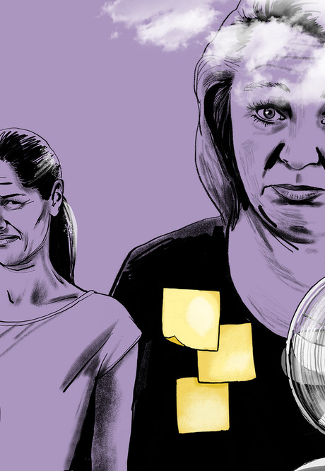 illustration af kvinder i overgangsalderen