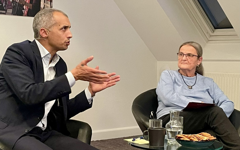 mattias tesfaye til medlemsmøde i Uddannelsesforbundet