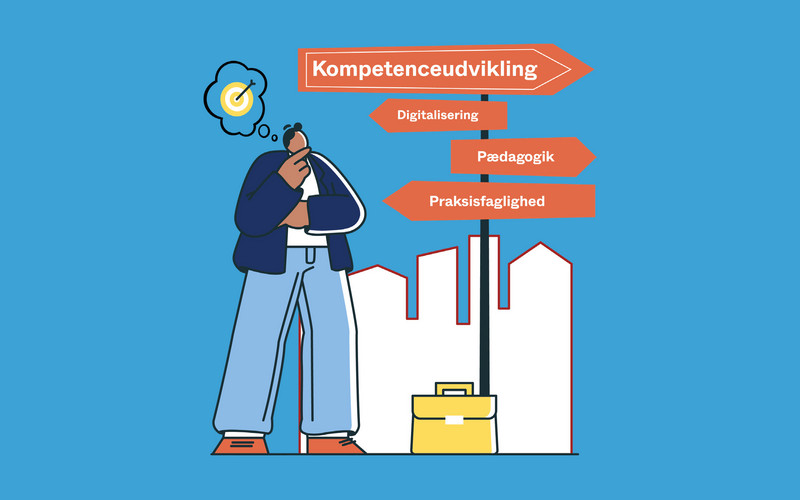 Illustration med kompetenceudvikling