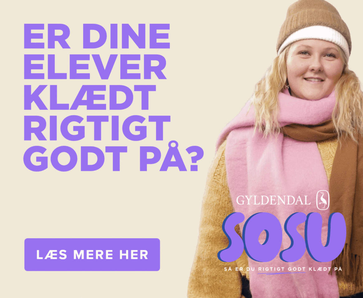Annonce fra Gyldendal
