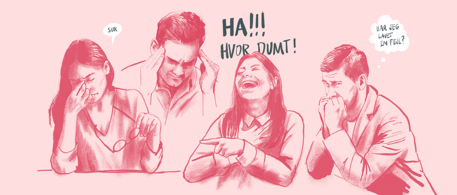 illustration af utrygt arbejdsmiljø
