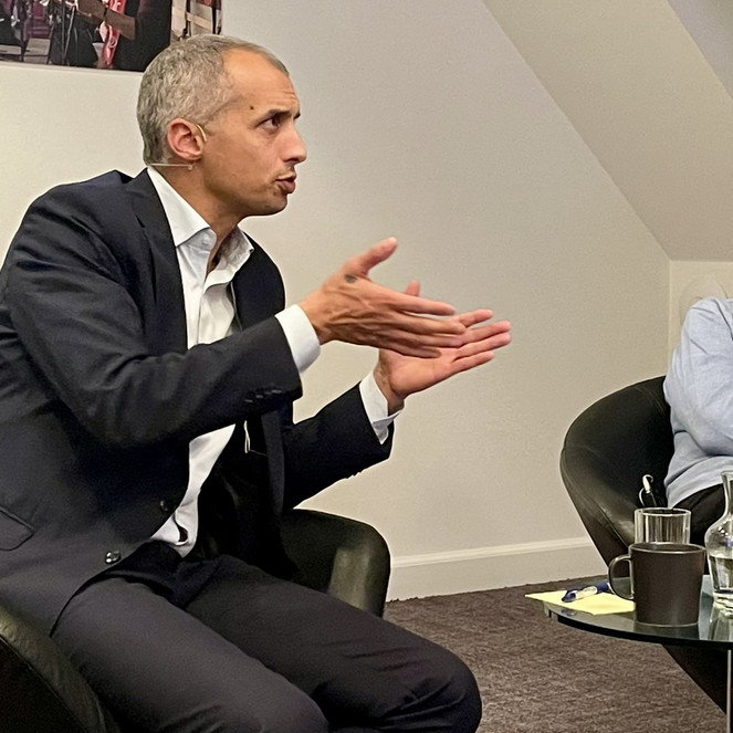 mattias tesfaye til medlemsmøde i Uddannelsesforbundet