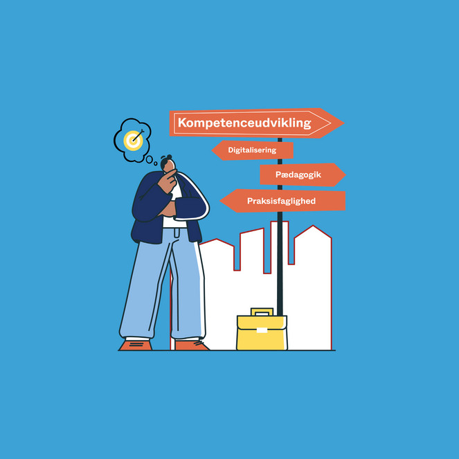 Illustration med kompetenceudvikling